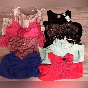 Bundle of 8 size small tank tops